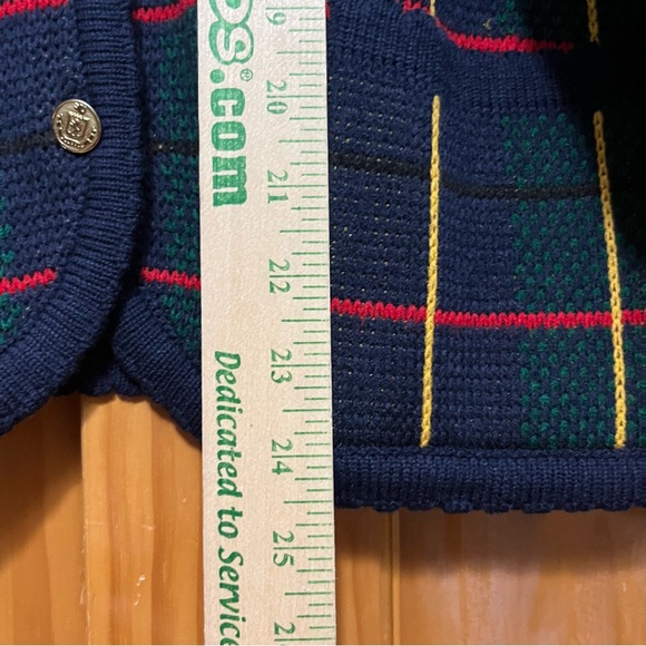 Vintage Casual Corner Plaid Cardigan Sweater Size XL - Picture 6 of 6